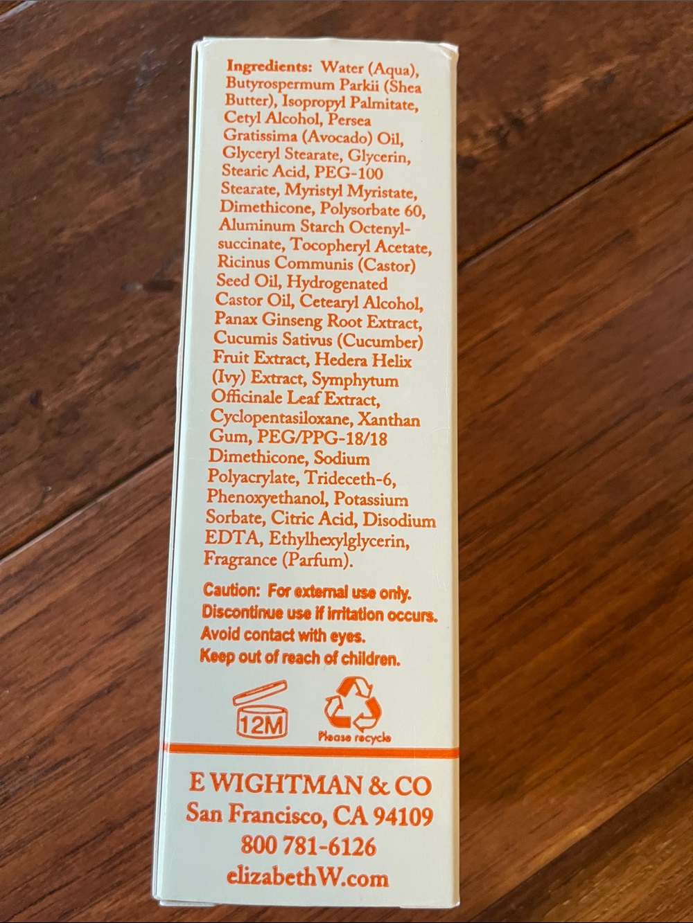 Elizabeth W Orange Flower Chamomile Hand Cream-NWT - Picture 3 of 4